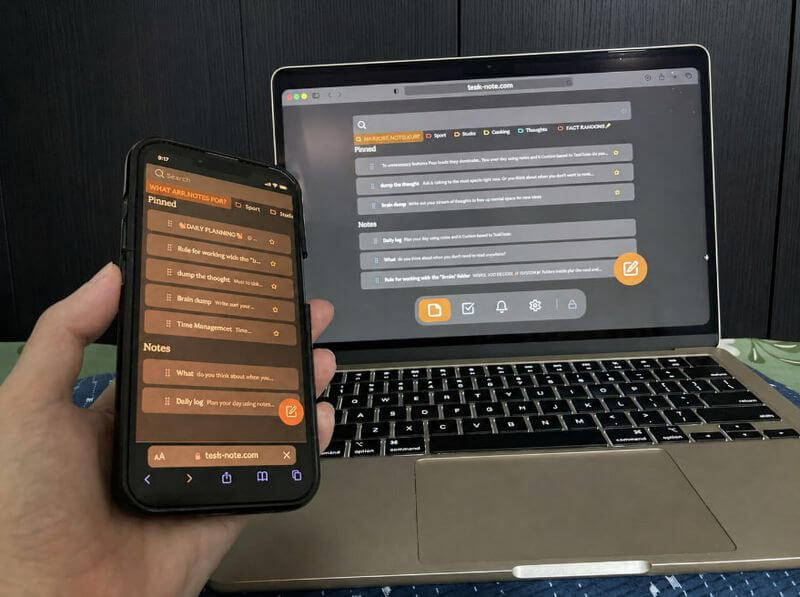 Notes syncing between an Android phone and a computer